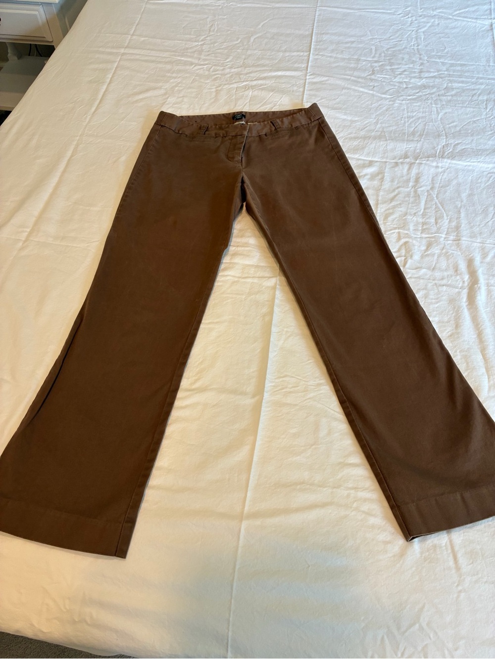 J. Crew Chocolate Brown Khaki Trousers size 10R
